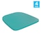 Flash Furniture 4PK Mint Poly Resin Seats for Stools & Chairs, 4PK 4-JJ-SEA-PL01-MINT-GG - alternate 5